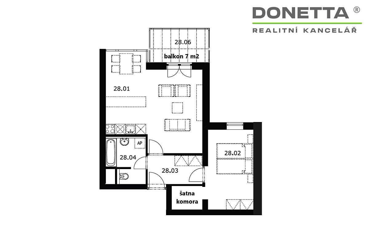 Prodej bytu 2+kk 57 m² – fotografie 3