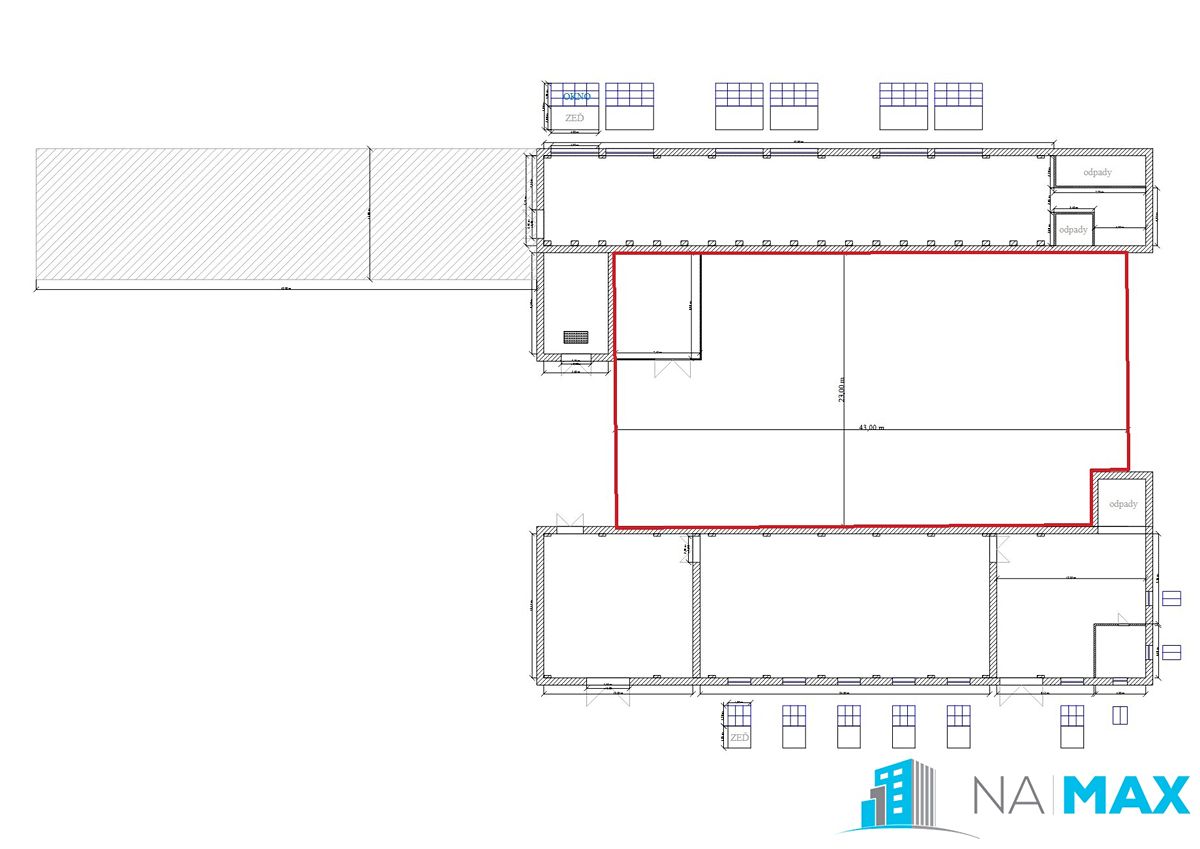 Pronájem skladového prostoru 970 m² – fotografie 3