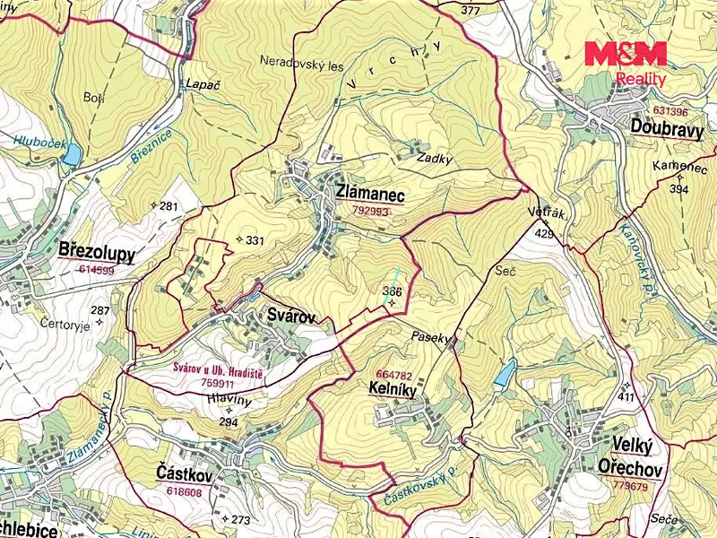 Prodej louky 4450 m², Zlámanec – náhled fotky 2