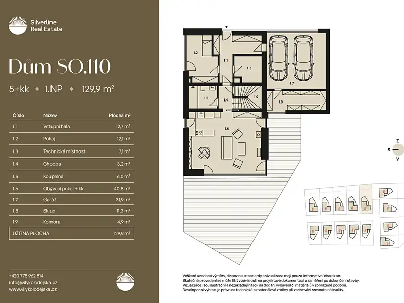Prodej rodinného domu 225 m², pozemek 1013 m², Sibřina – náhled fotky 3