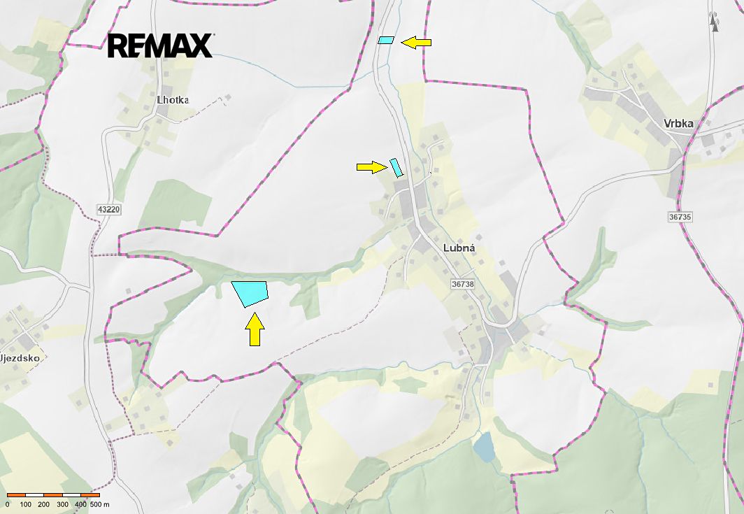 Prodej pole 21481 m²