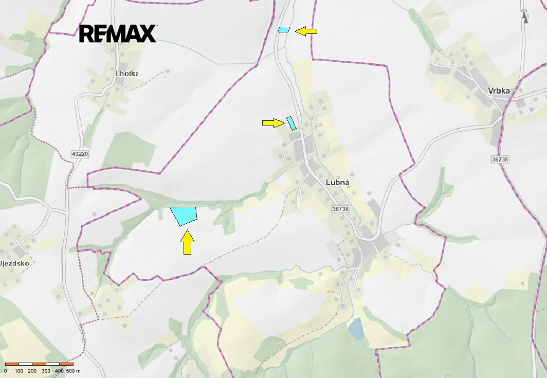 Prodej pole 21481 m²
