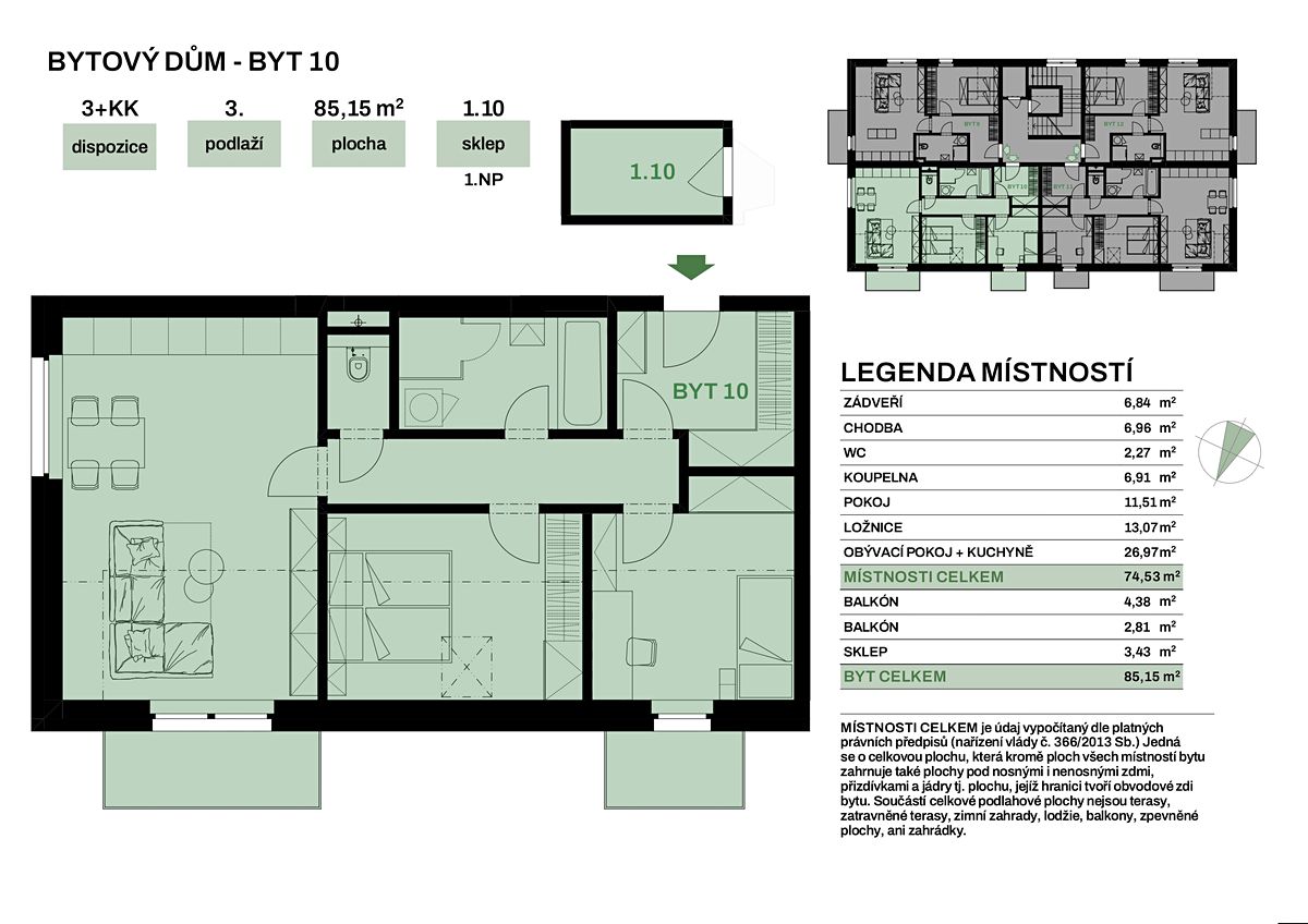 Prodej bytu 3+kk 85 m² – fotografie 2