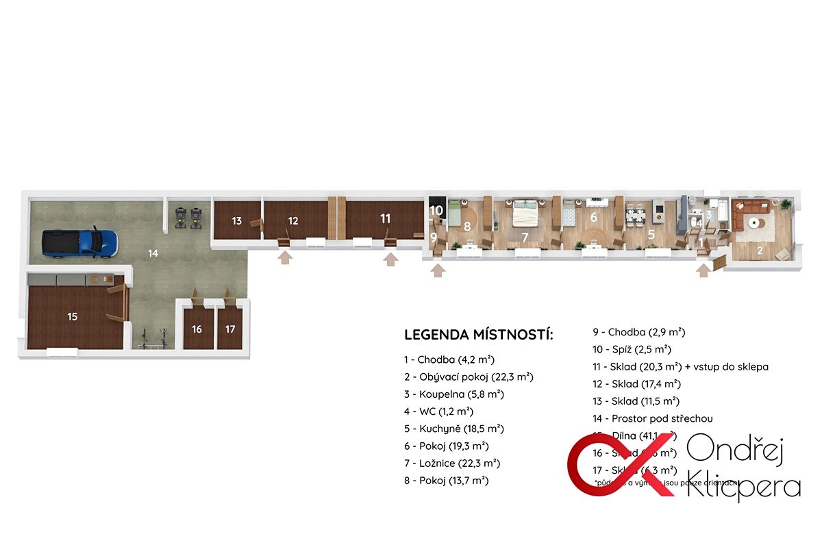 Prodej rodinného domu 120 m², pozemek 729 m² – fotografie 2