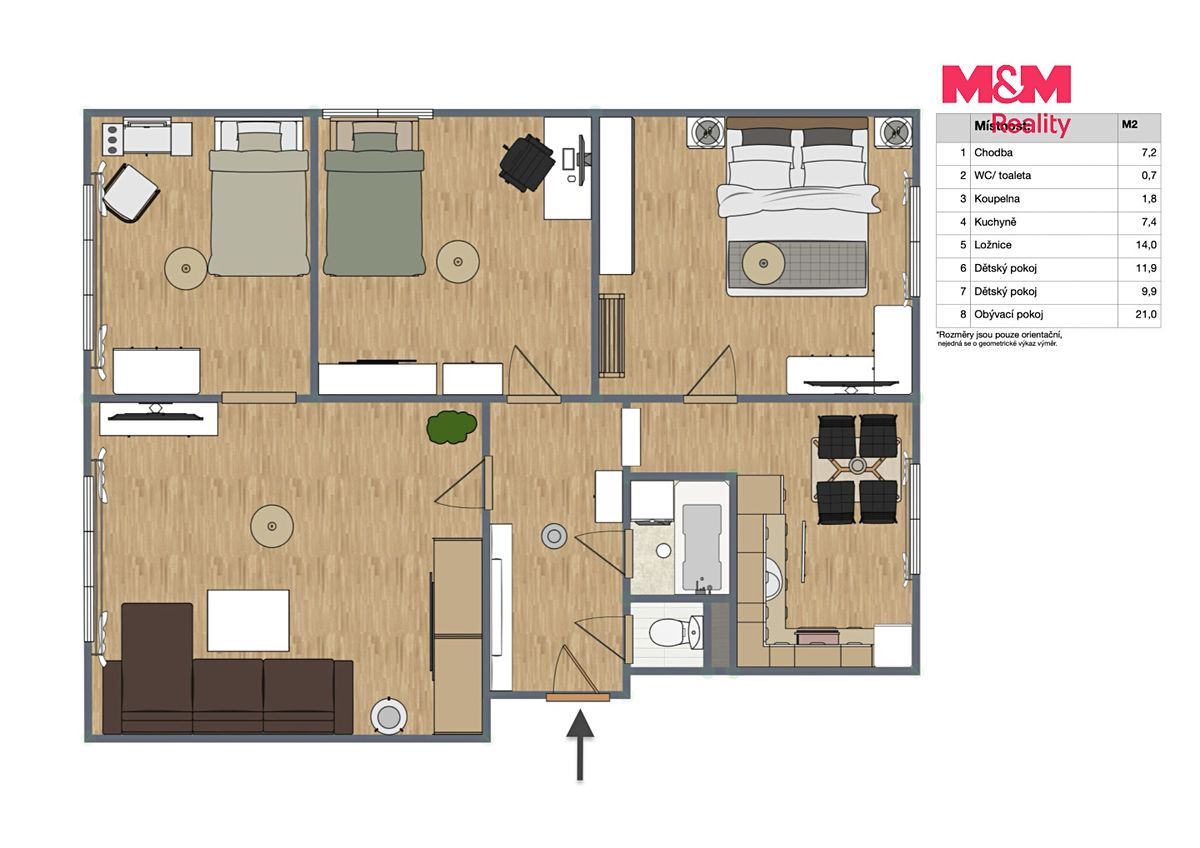 Prodej bytu 3+1 73 m² – fotografie 5