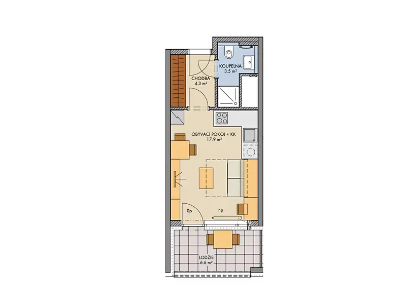 Prodej bytu 1+kk 26 m², Praha – náhled fotky 2