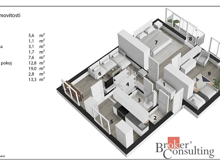 Квартира 3+1 на продаж, 72 м² (16 з 16)