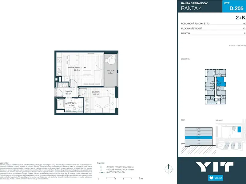 Prodej bytu 2+kk 43 m², Praha – náhled fotky 2