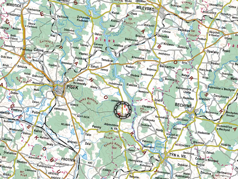 Prodej pole 52280 m², Albrechtice nad Vltavou – náhled fotky 3