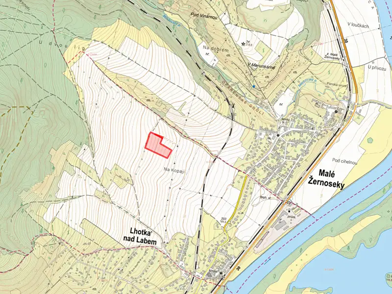 Prodej pole 4697 m², Lhotka nad Labem – náhled fotky 2