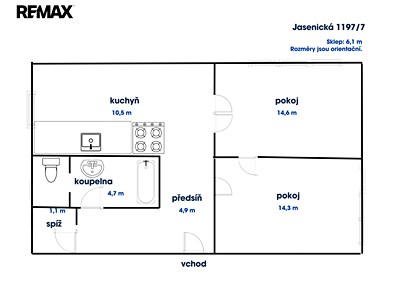 Квартира 2+1 на продаж, 50 м² (2 з 12)