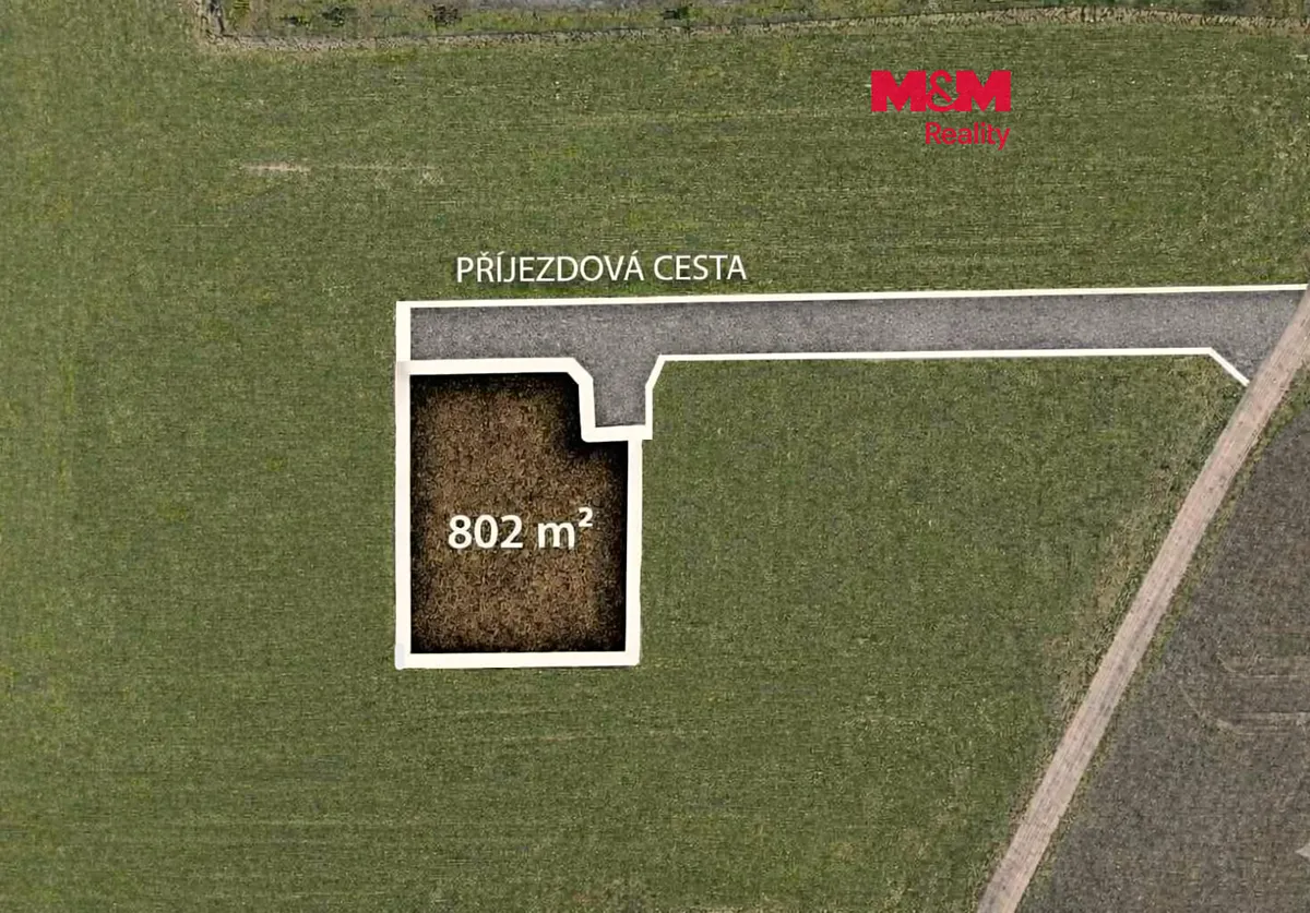 Prodej stavebního pozemku 802 m²