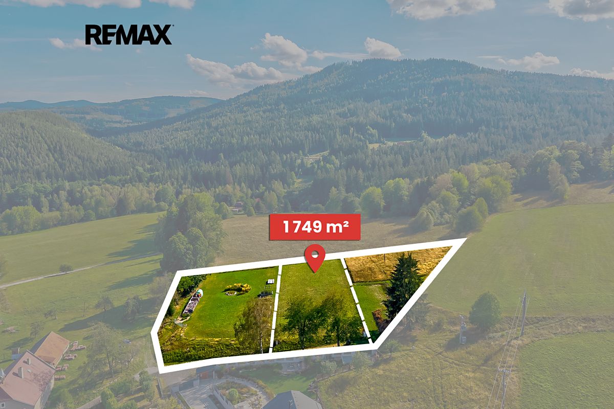 Prodej stavebního pozemku 1749 m²