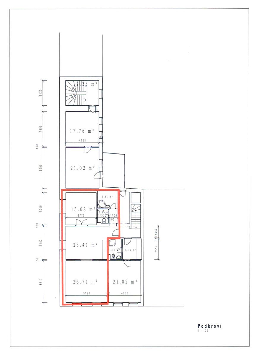 Pronájem bytu 3+kk 79 m² – fotografie 2