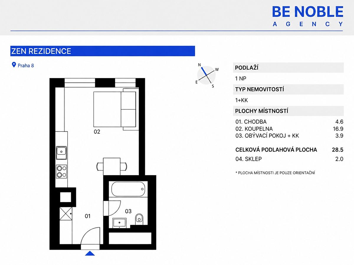 Prodej bytu 1+kk 29 m² – fotografie 3