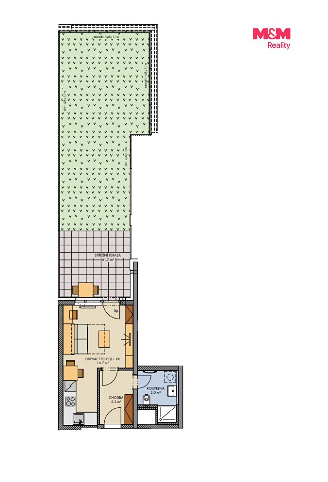 Prodej bytu 1+kk 30 m² – fotografie 2