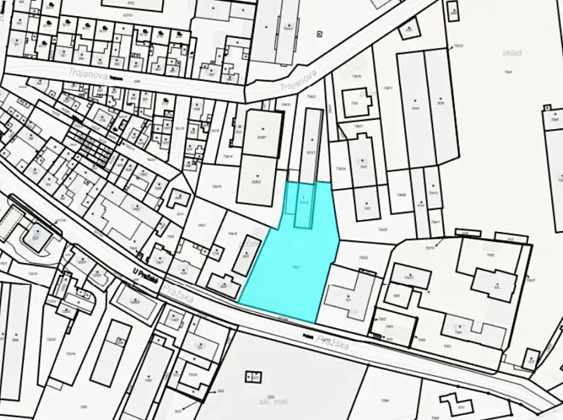 Prodej komerčního pozemku 3387 m², Slaný – náhled fotky 3