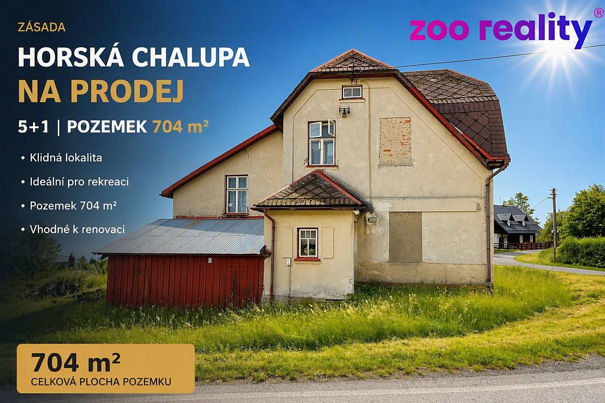 Prodej chalupy 200 m², pozemek 704 m²