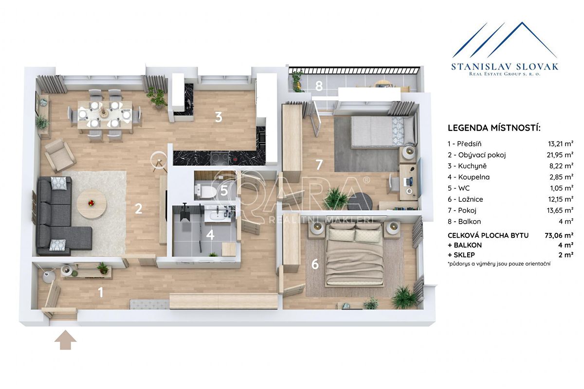 Prodej bytu 3+1 77 m² – fotografie 3