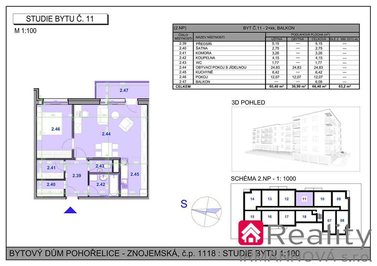 Prodej bytu 2+kk 66 m² – fotografie 5