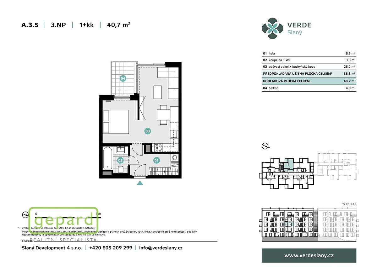 Prodej bytu 1+kk 38 m² – fotografie 2
