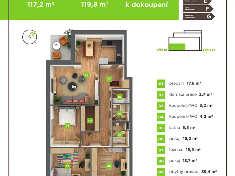Prodej bytu 4+kk 119 m², Praha – náhled fotky 2