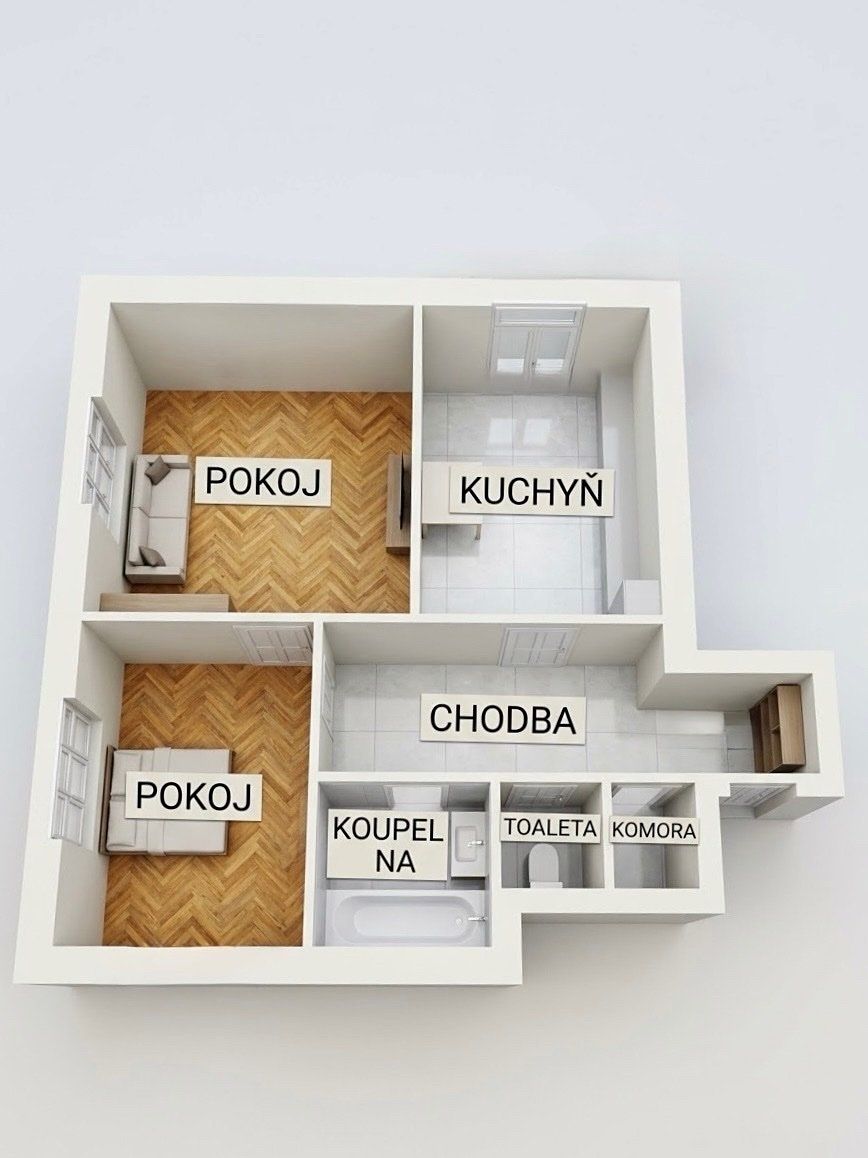 Prodej bytu 2+1 67 m² – fotografie 3