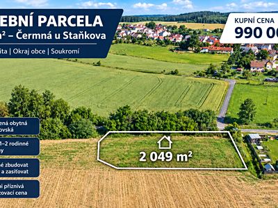Prodej stavebního pozemku 2049 m²