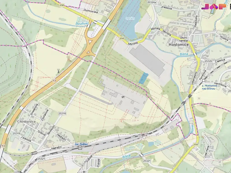 Prodej louky 3627 m², Hostomice – náhled fotky 3
