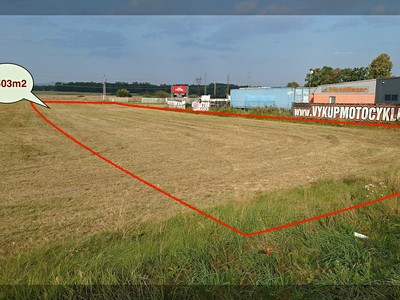 Prodej  komerčního pozemku 3 503 m²