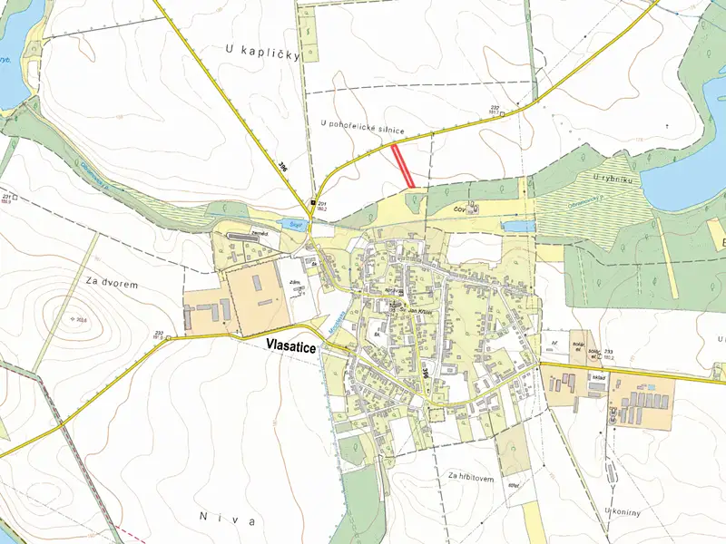 Prodej pole 1528 m², Vlasatice – náhled fotky 2