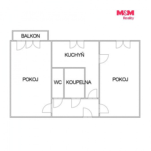 Квартира 2+1 на продаж, 54 м² (4 з 12)
