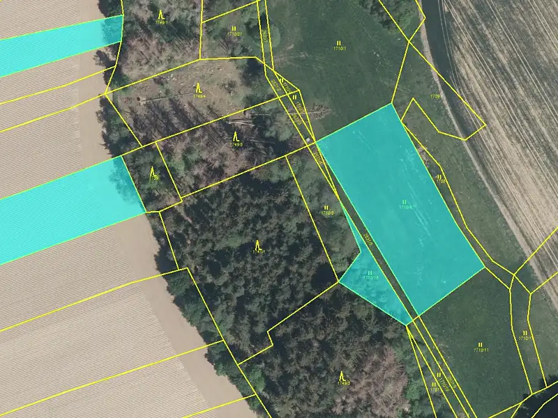 Prodej pole 52336 m², Křešín – náhled fotky 2
