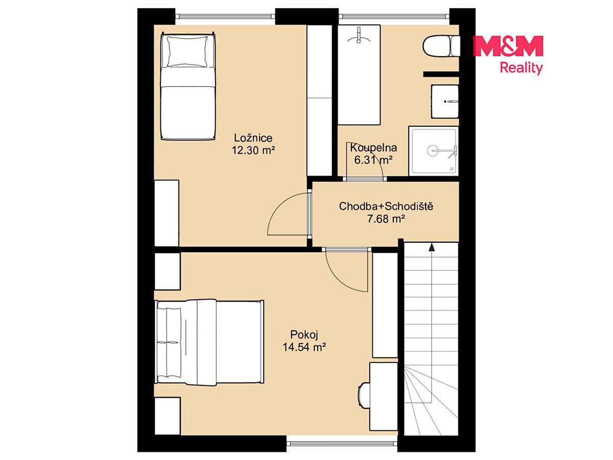 Prodej rodinného domu 82 m², pozemek 123 m² – fotografie 4