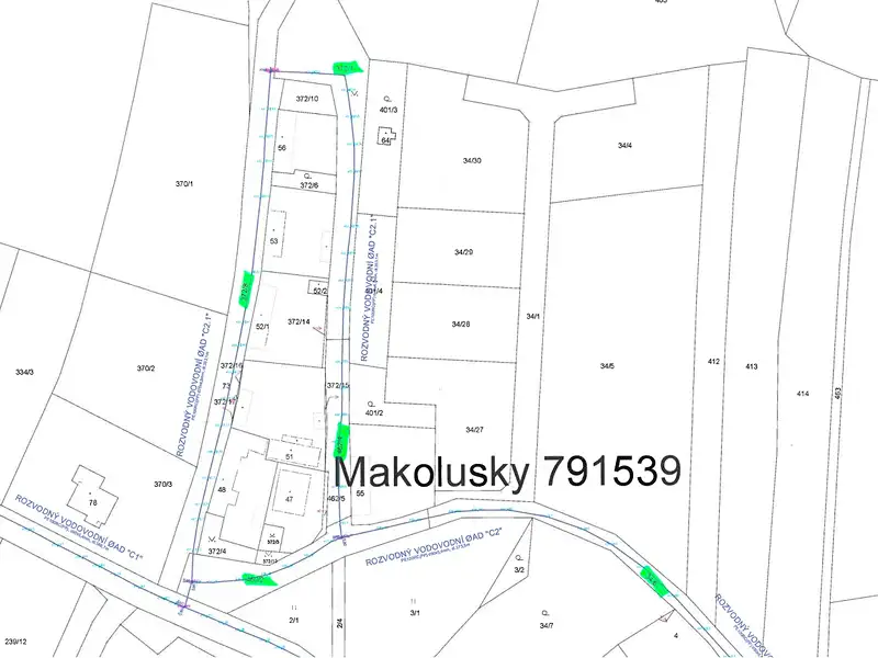 Prodej stavebního pozemku 8669 m², Zbizuby – náhled fotky 2