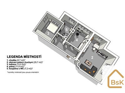 Квартира 3+kk на продаж, 78 м² (2 з 22)