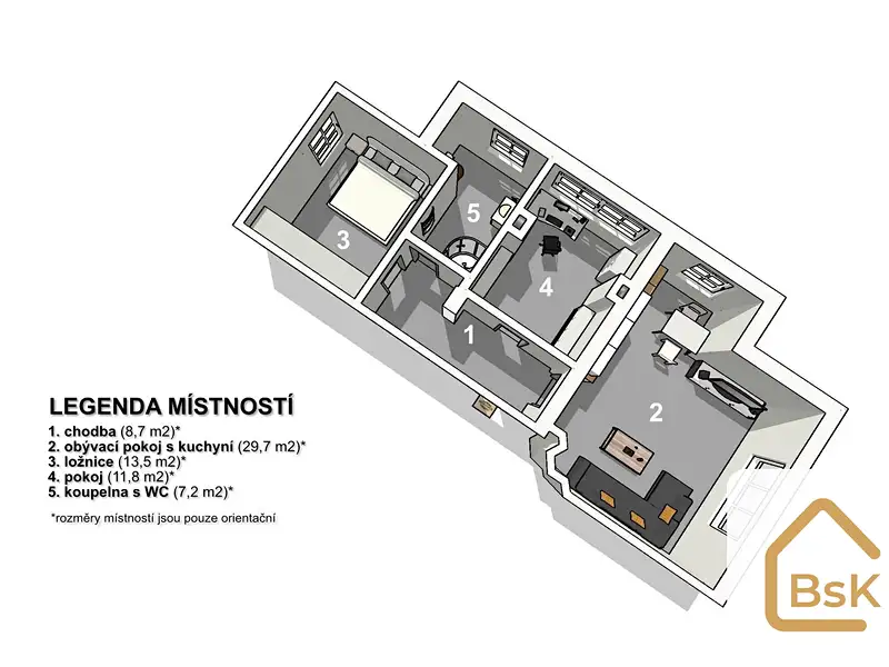 Prodej bytu 3+kk 78 m², Jablonec nad Nisou – náhled fotky 2
