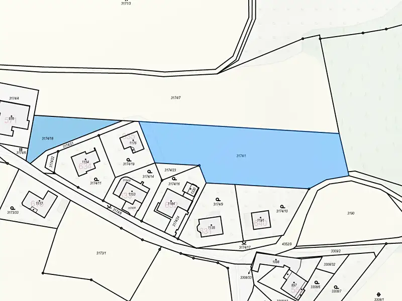 Prodej stavebního pozemku 4232 m², Dolní Dobrouč – náhled fotky 2