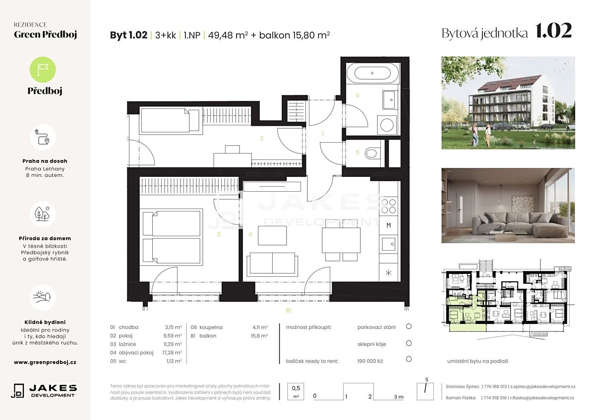 Prodej bytu 3+kk 50 m² – fotografie 2