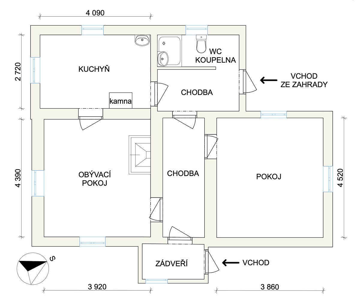 Prodej rodinného domu 63 m², pozemek 1059 m² – fotografie 2