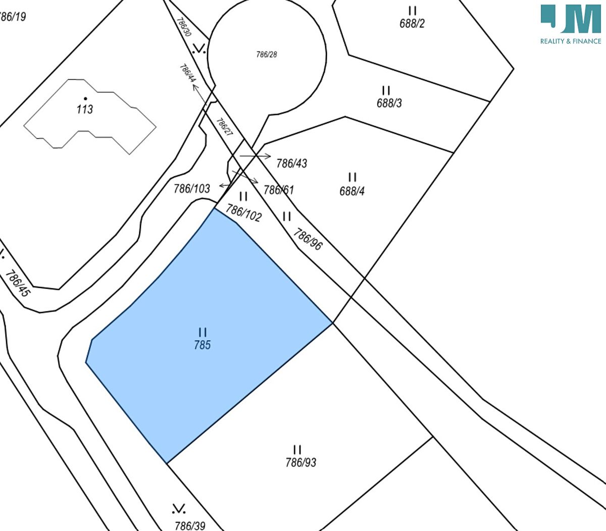 Prodej stavebního pozemku 1064 m²