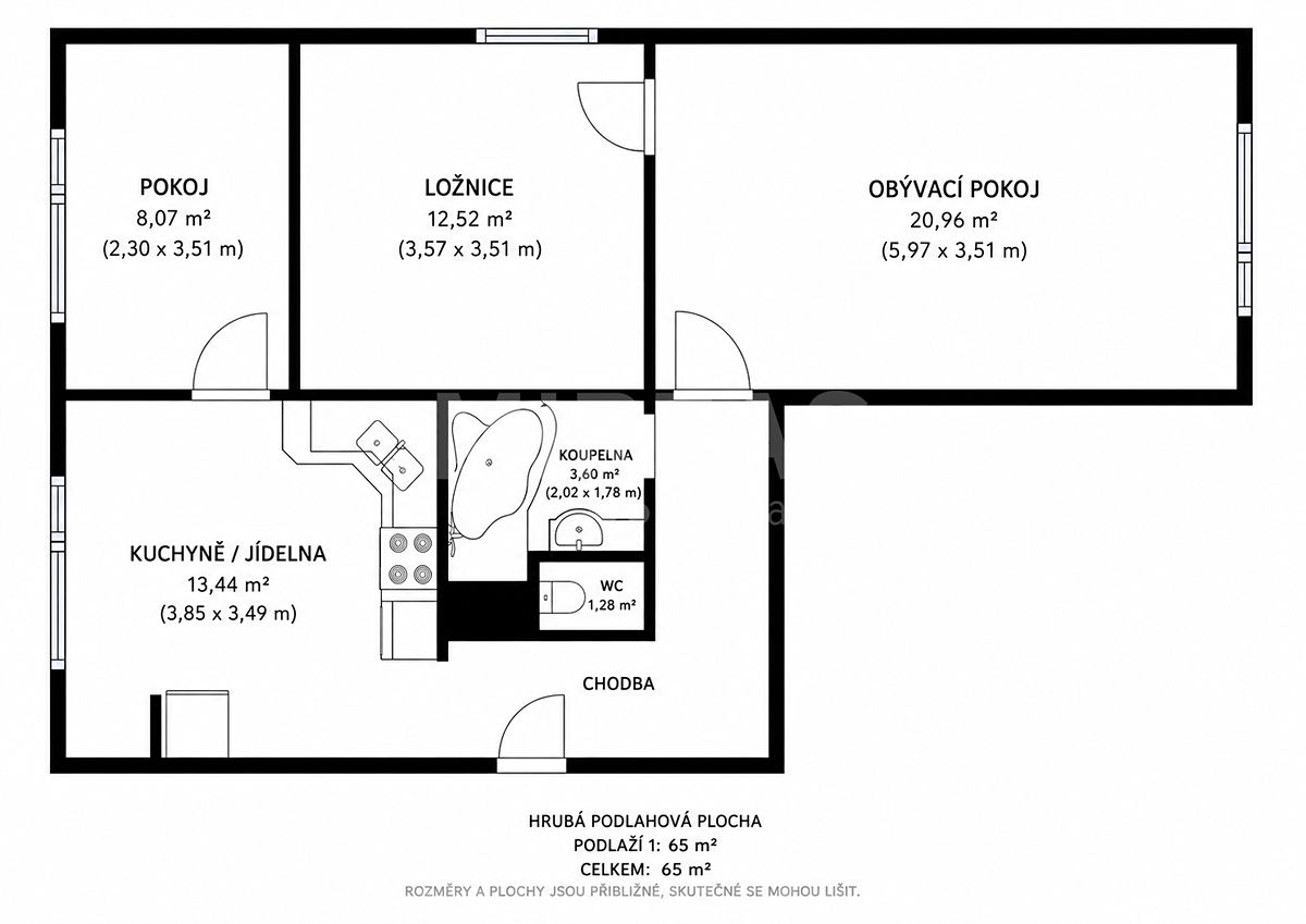 Prodej bytu 3+1 65 m² – fotografie 3