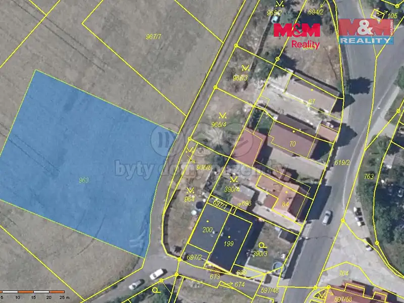 Prodej stavebního pozemku 2167 m², Hrušovany – náhled fotky 1