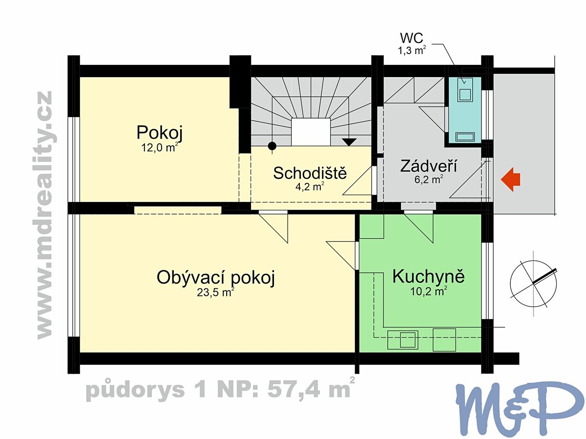 Prodej rodinného domu 175 m², pozemek 335 m² – fotografie 2