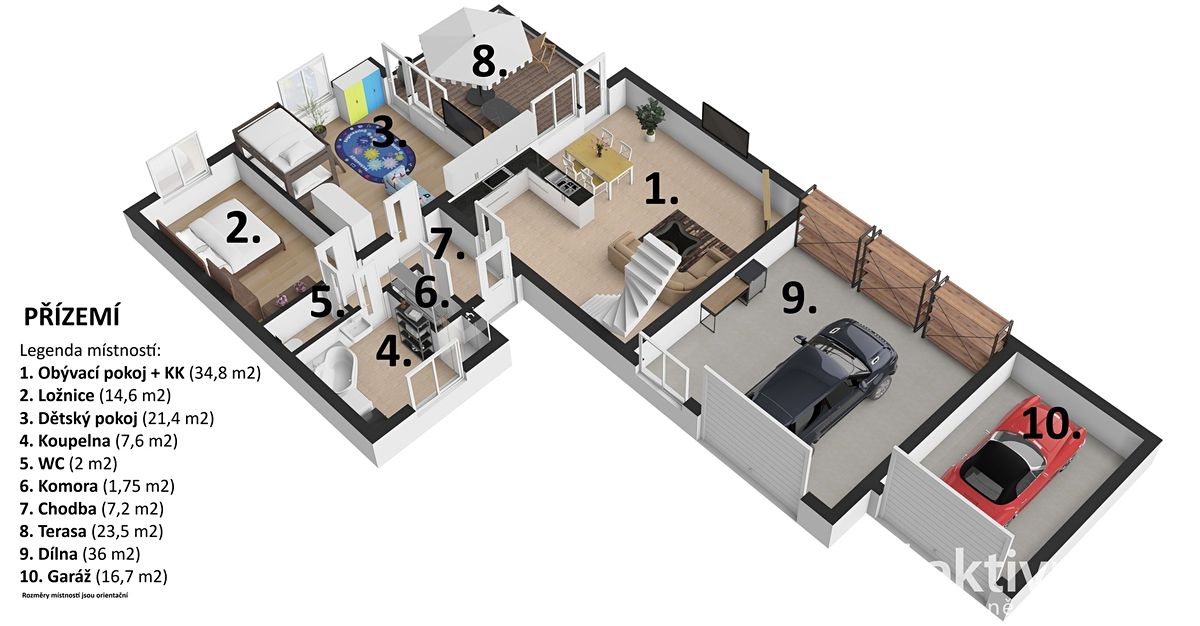 Prodej vícegeneračního domu 283 m², pozemek 1152 m² – fotografie 5
