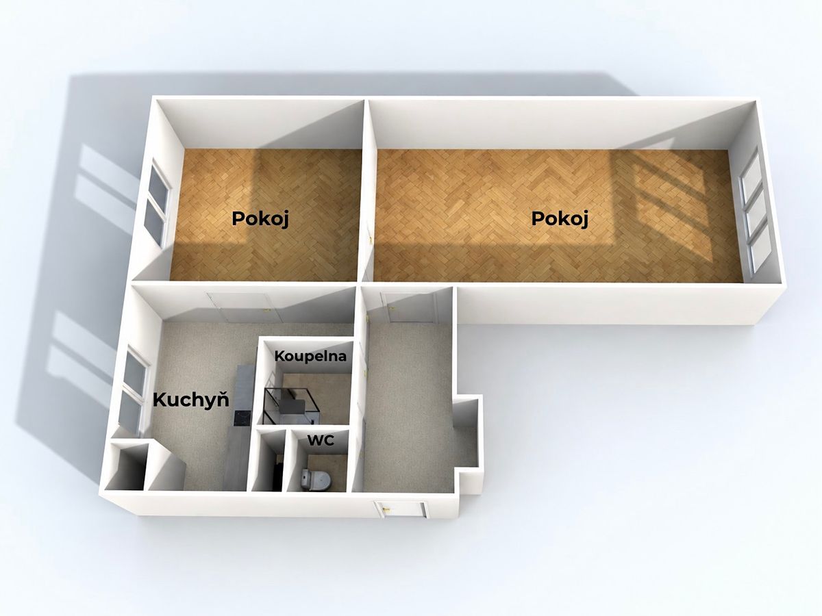 Prodej bytu 2+1 58 m² – fotografie 3