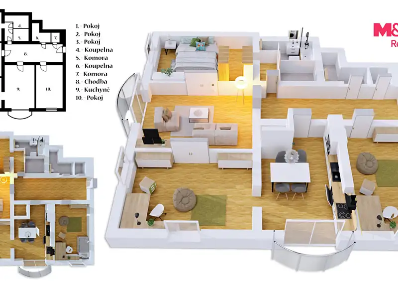 Prodej bytu 4+1 148 m², Praha – náhled fotky 3
