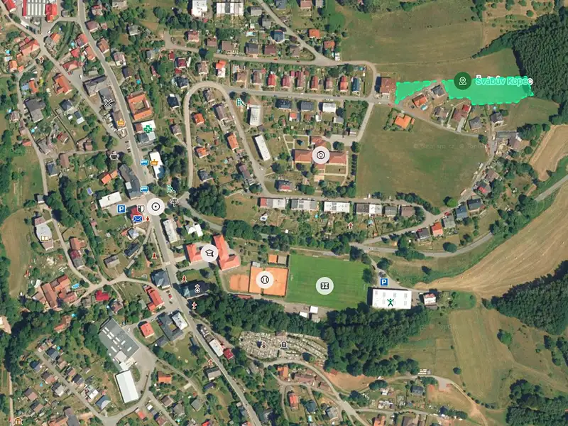 Prodej stavebního pozemku 4232 m², Dolní Dobrouč – náhled fotky 3