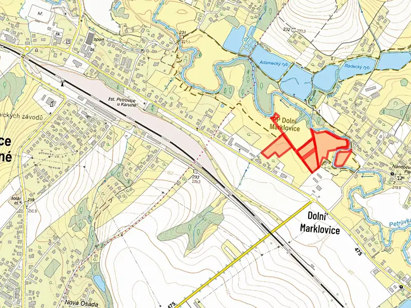Prodej louky 34832 m², Petrovice u Karviné – náhled fotky 2
