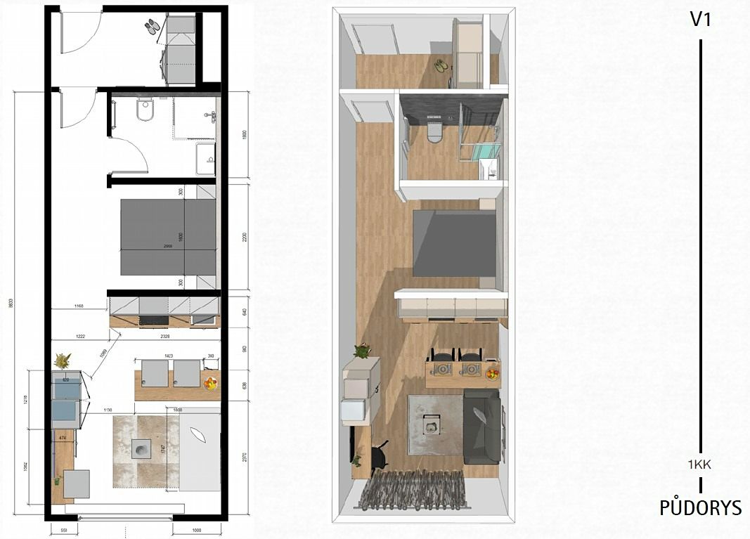Prodej bytu 1+kk 35 m² – fotografie 3